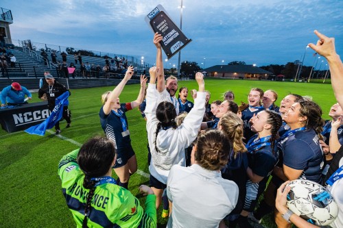 Providence University College played Great Lakes Christian College in the NCCAA DII national soccer tournament on November 19, 2022. (Bradley Allweil - Providence Pilots Submitted)
